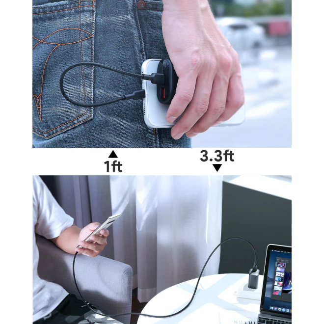 Aukey 4‑Pack USB‑C to USB‑C Fast Charging Cables