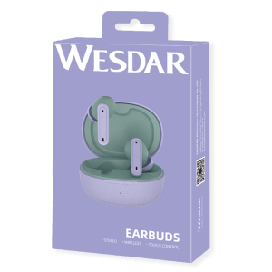 True Wireless Stereo Earbuds With Touch Control