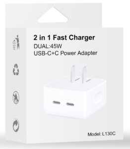 Fast Charger Dual 45W Power Adapter