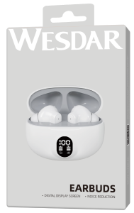 WESDAR Wireless Earbuds Bluetooth 5.3 In Ear Call Noise Reduction And Long Battery Life Intelligent Digital Display Bluetooth Wireless Earphones